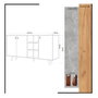 Hanah Home Prilika Consola Roble y Blanco